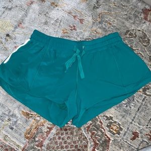 lululemon Teal Hotty Hot Shorts
